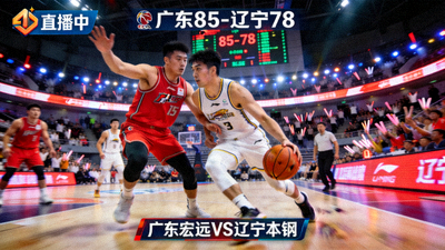CBA广东宏远对阵辽宁本钢篮球比赛直播画面